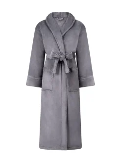 Hunkemoller Soft Fleece Grey Bathrobe