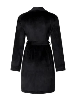 Hunkemoller Velours short Black Bath Robe