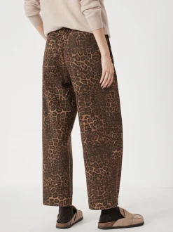 Hush Animal Print Jack Barrel Leg Pull On Trousers