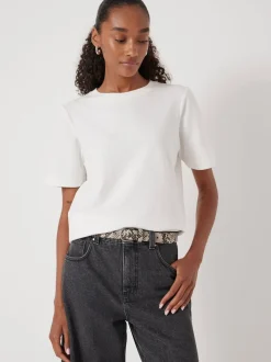 Hush Animal Print Leather Studded Eyelet Belt