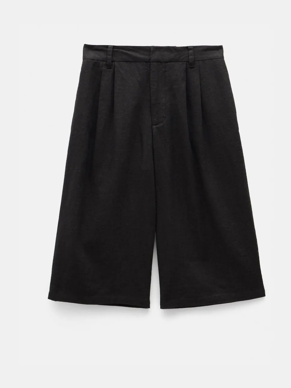 Hush Black Linen Blend Lya Bermuda Shorts