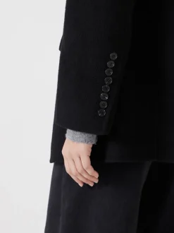 Hush Black Pure Wool Double Faced Blazer