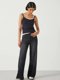 Hush Black Rowan Flared Jeans
