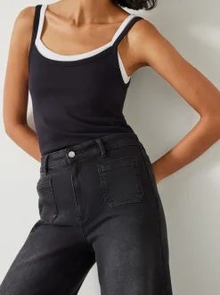 Hush Black Rowan Flared Jeans