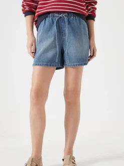 Hush Blue Betty Pull On Denim Shorts