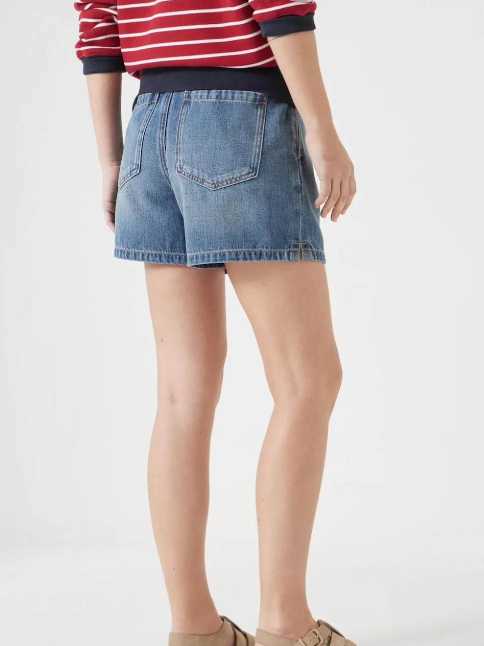 Hush Blue Betty Pull On Denim Shorts