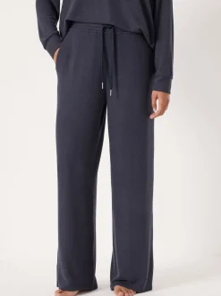 Hush Blue Elle Supersoft Wide Leg Joggers