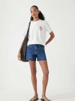 Hush Blue Essential Denim Shorts