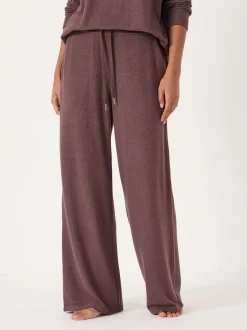 Hush Brown Elle Supersoft Wide Leg Joggers