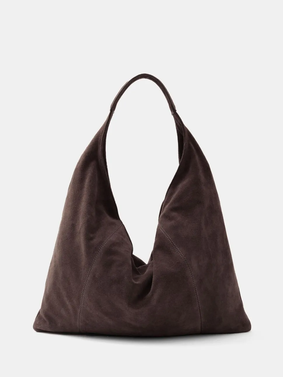 Hush Brown Suede Hobo Tote Bag
