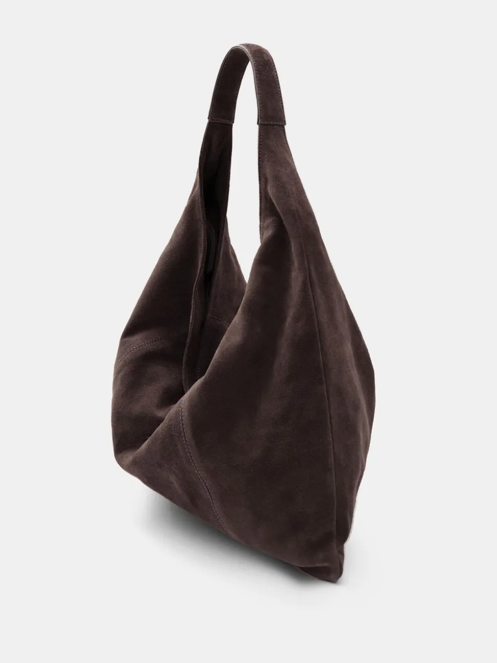 Hush Brown Suede Hobo Tote Bag