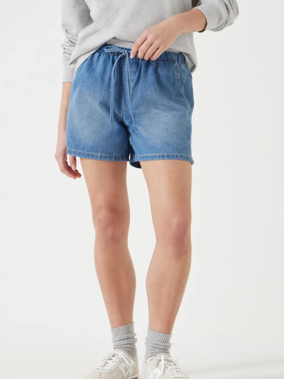 Hush Denim Blue Betty Pull On Denim Shorts