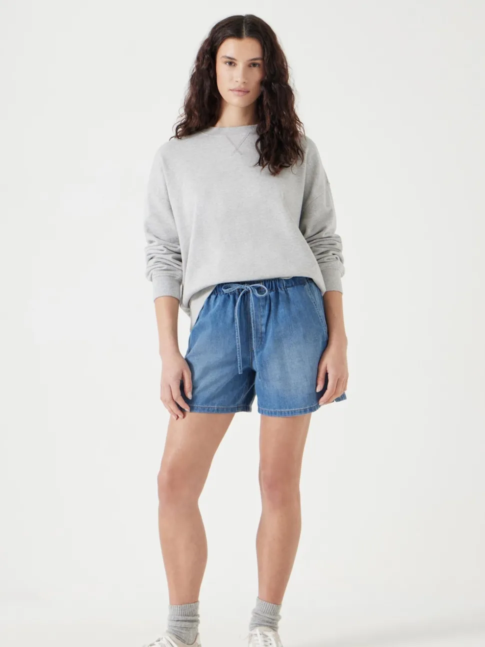 Hush Denim Blue Betty Pull On Denim Shorts
