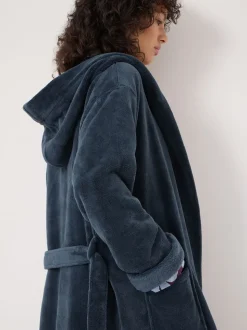 Hush Green Fluffy Hooded Dressing Gown