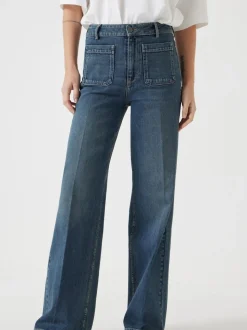 Hush Green Rowan Flared Jeans
