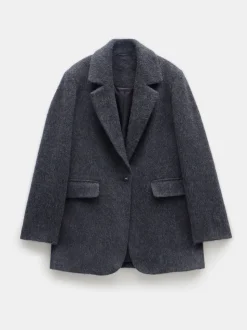 Hush Grey Black Jayde Italian Wool Blazer