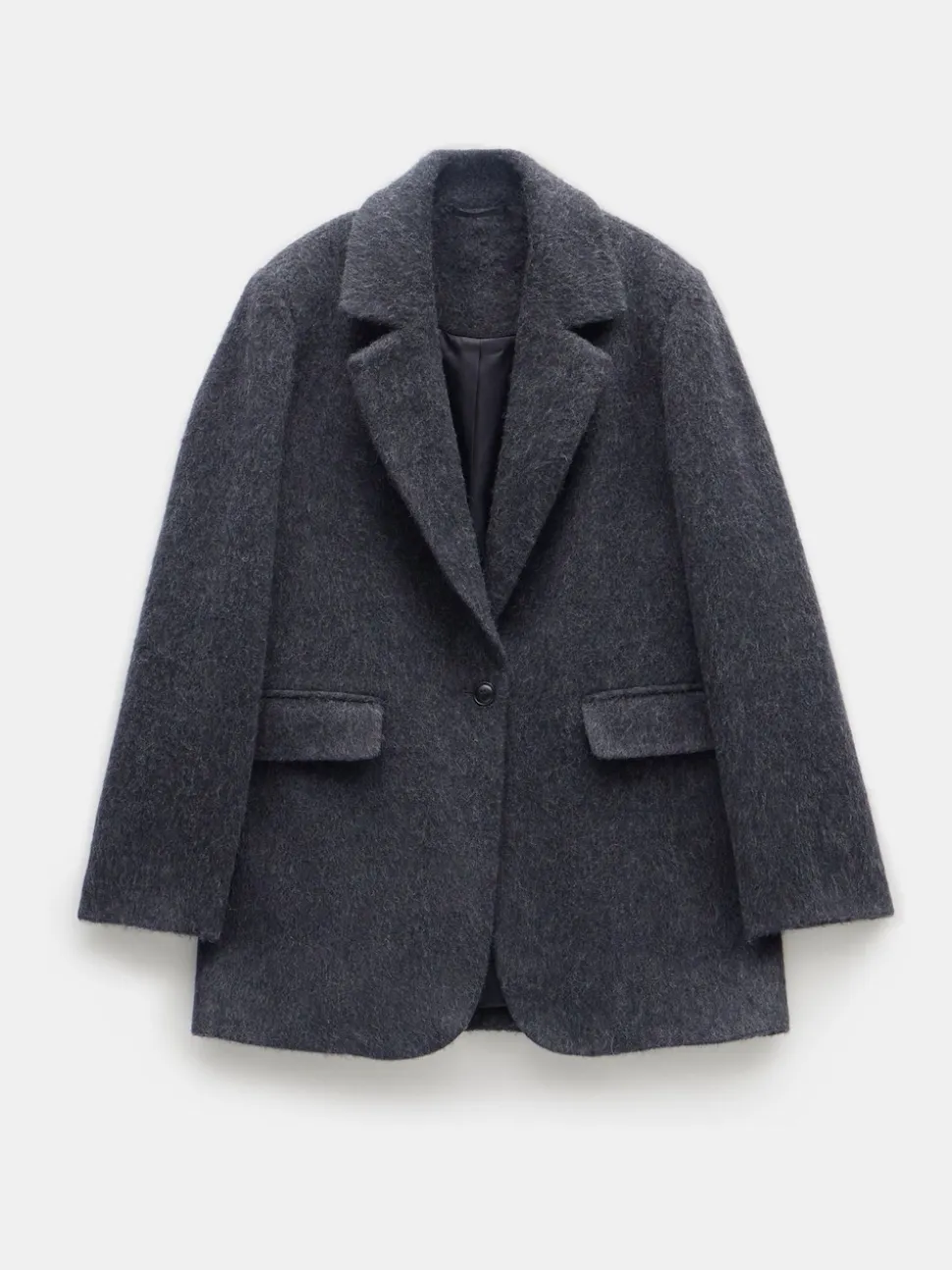 Hush Grey Black Jayde Italian Wool Blazer