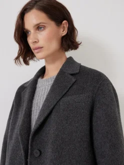 Hush Grey Pure Wool Double Faced Blazer