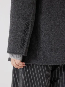 Hush Grey Pure Wool Double Faced Blazer