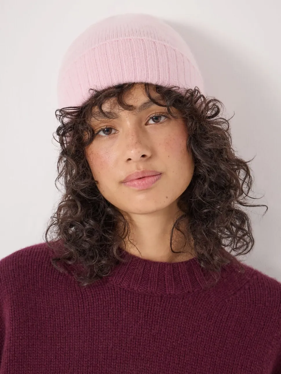 Hush Pink Cashmere Beanie