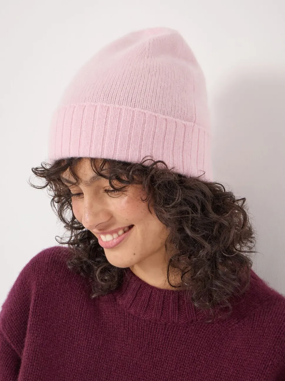 Hush Pink Cashmere Beanie
