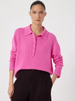 Hush Pink Clove Polo Cashmere Jumper