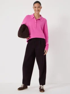 Hush Pink Clove Polo Cashmere Jumper