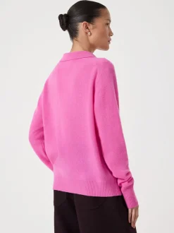 Hush Pink Clove Polo Cashmere Jumper