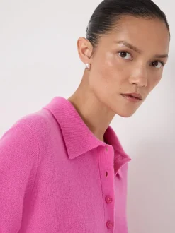 Hush Pink Clove Polo Cashmere Jumper