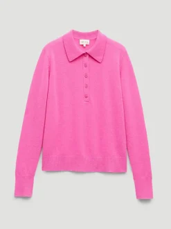 Hush Pink Clove Polo Cashmere Jumper