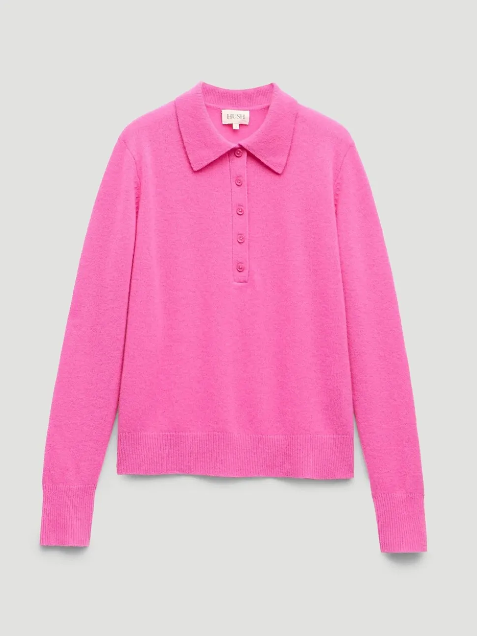 Hush Pink Clove Polo Cashmere Jumper