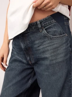 Indigo Maternity Barrel Denim Jeans