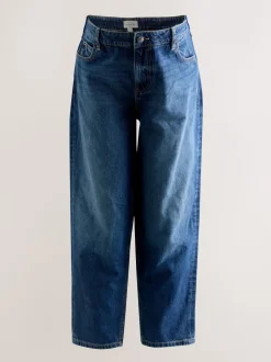 Indigo Maternity Barrel Denim Jeans