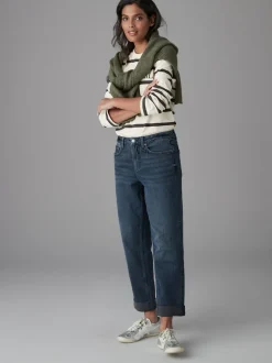 Inky Blue Boyfriend Jeans