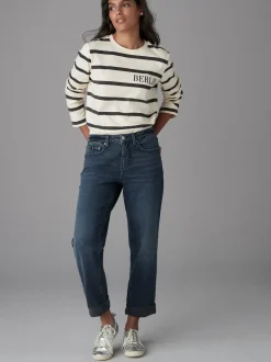 Inky Blue Boyfriend Jeans