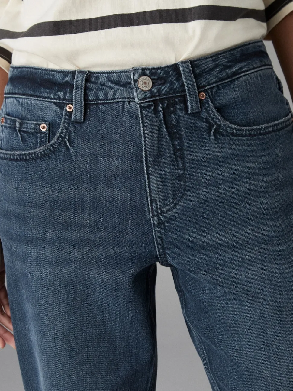 Inky Blue Boyfriend Jeans