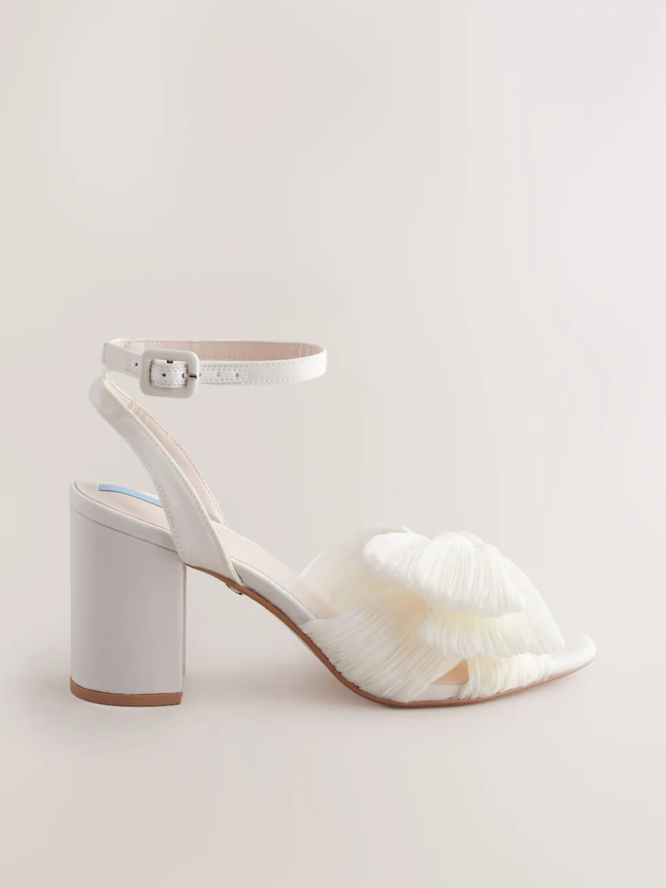 Ivory Forever Comfort® Wedding Bow Block Bridal Heel Shoes