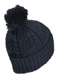 Jack Wolfskin Blue Pompom Beanie Hat