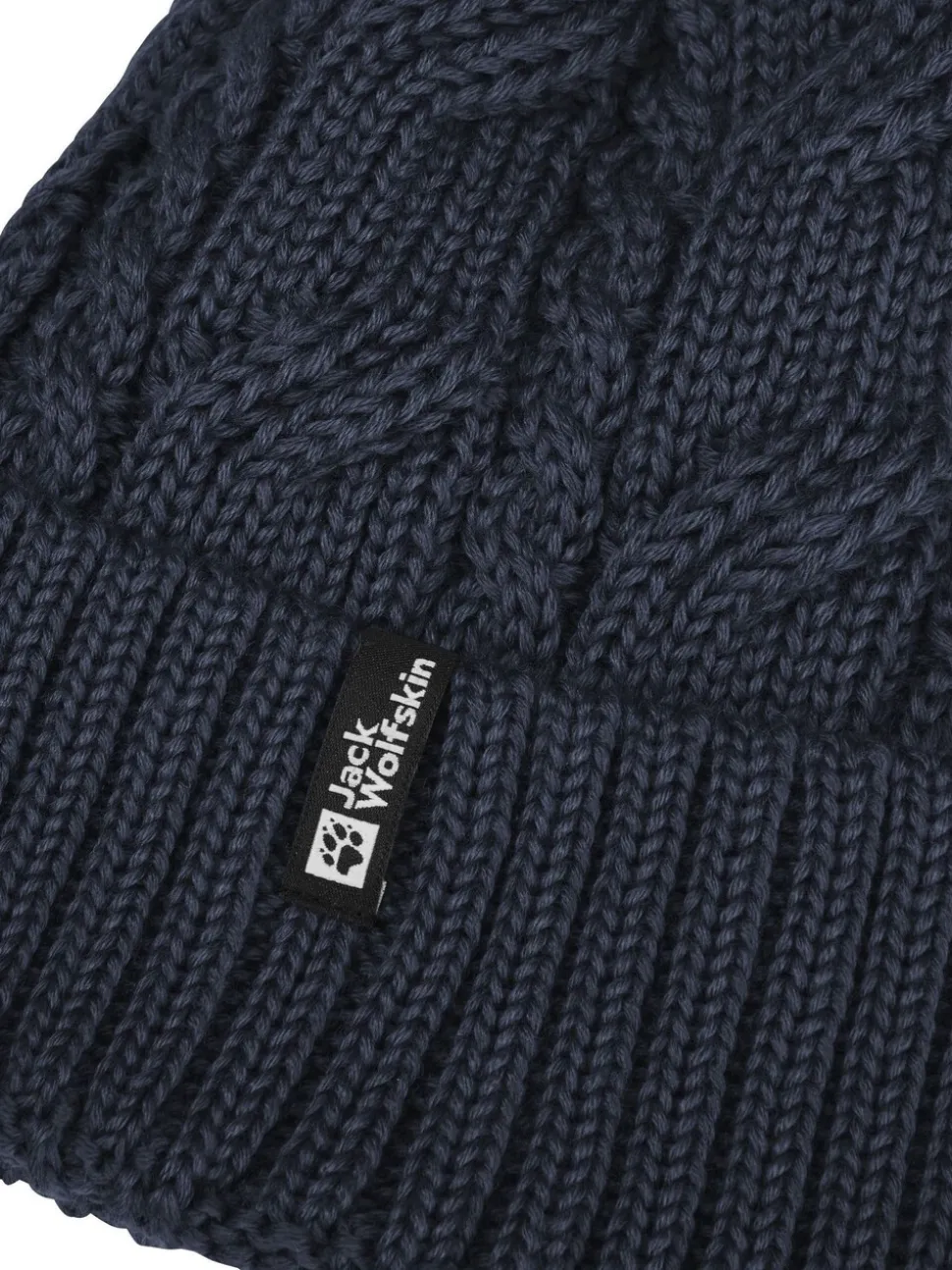 Jack Wolfskin Blue Pompom Beanie Hat