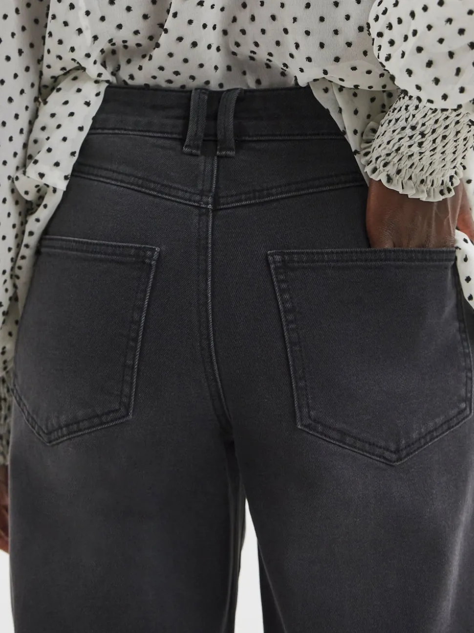 JD Williams Black Authentic Barrel Leg Jeans