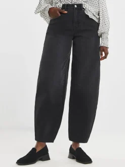 JD Williams Black Authentic Barrel Leg Jeans