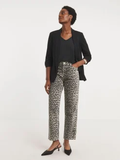 JD Williams Black Ruched Sleeve Blazer
