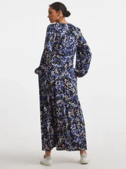 JD Williams Blue Supersoft Jersey V-Neck Maxi Tea Dress