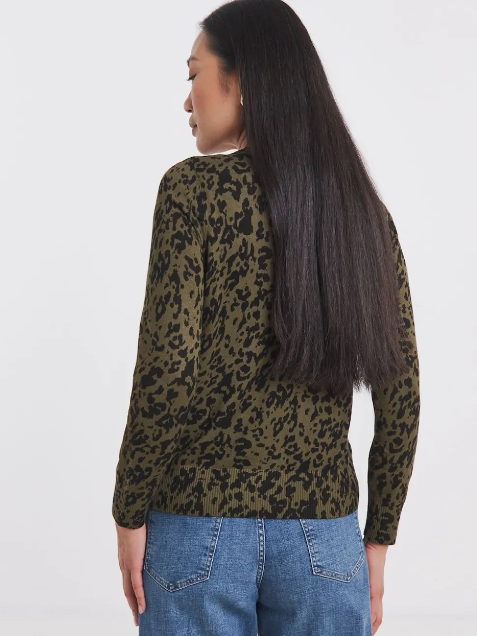 JD Williams Green Crew Neck Cardigan