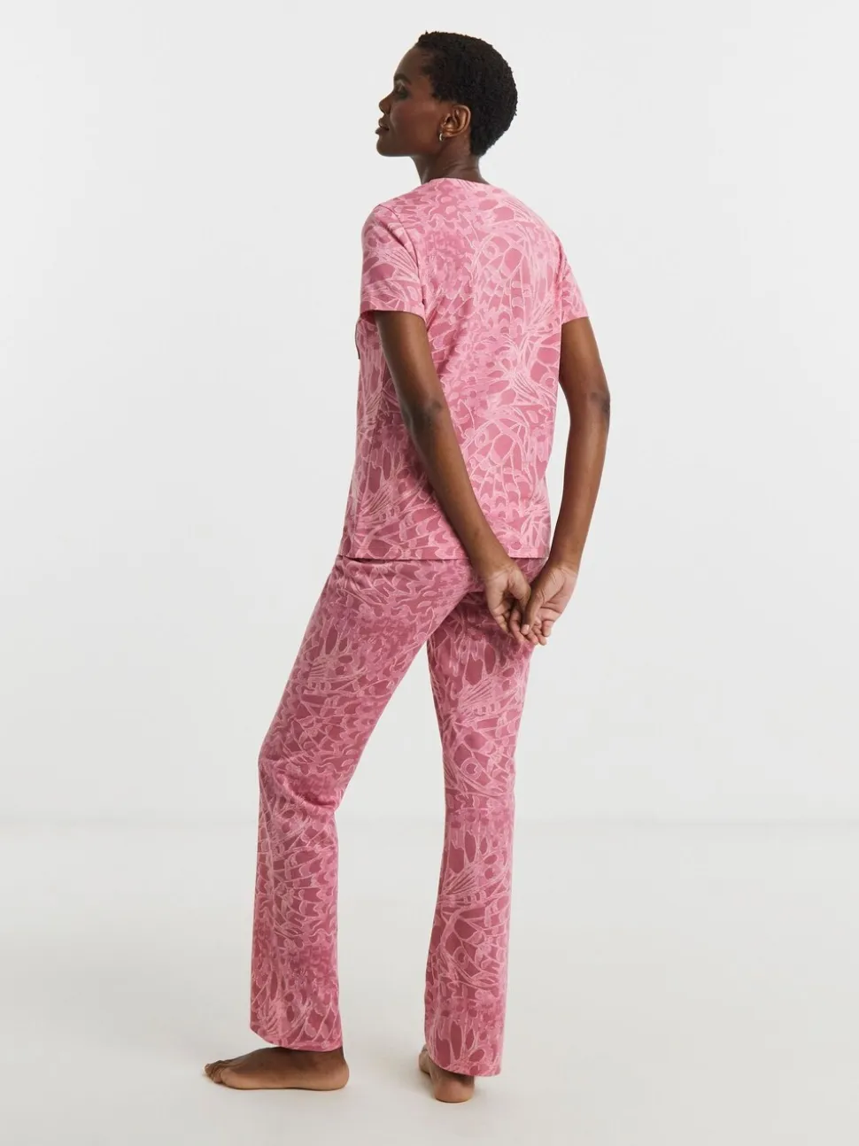JD Williams Pink 2 Pack Short Sleeve Pyjama Set