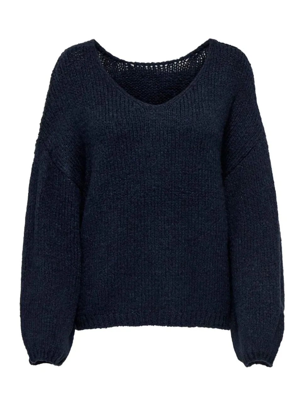 JDY Blue Slouchy Oversized Reversible Wide Sleeve Jumper