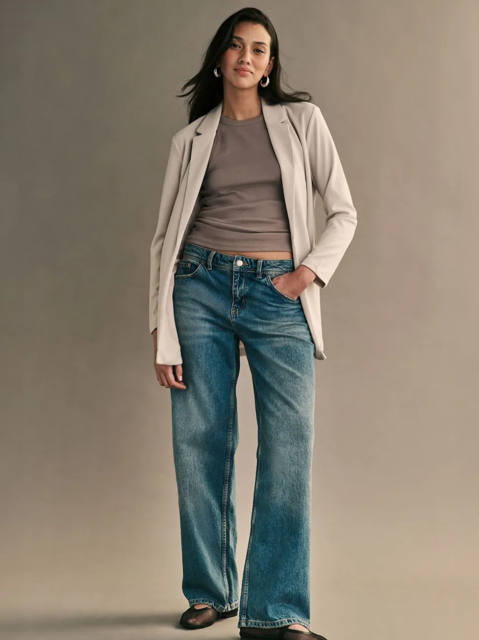 JDY Grey Lightweight Blazer