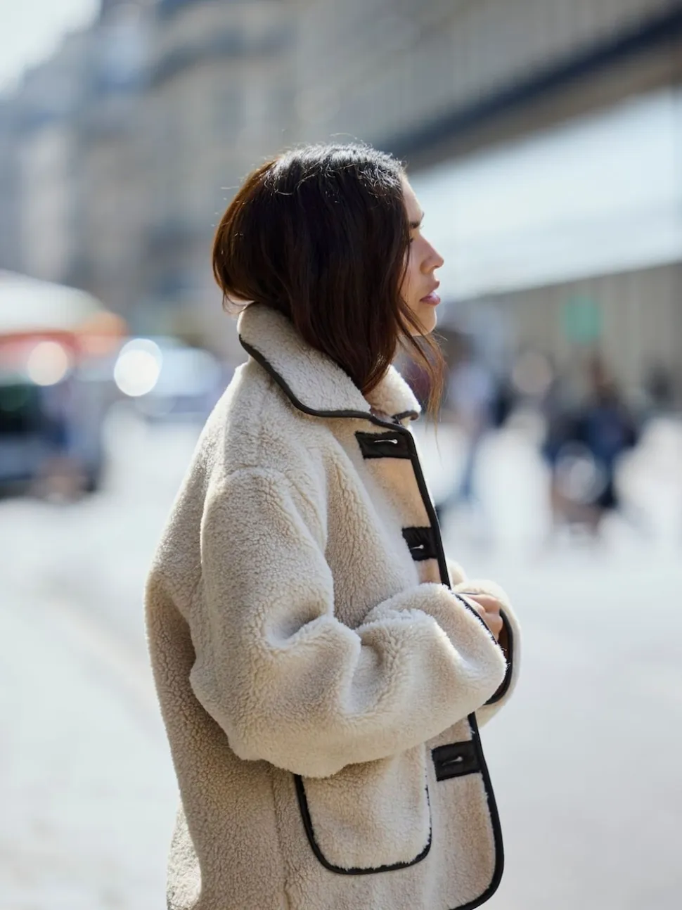 JDY Grey Sherpa Jacket