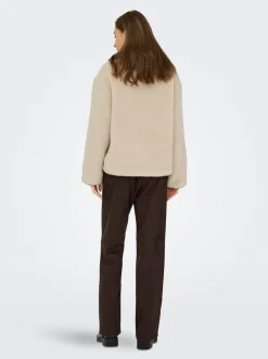JDY Grey Sherpa Jacket