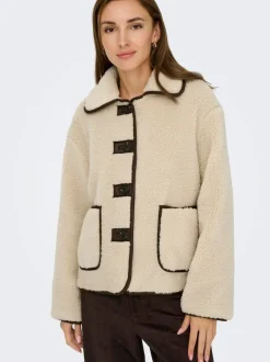 JDY Grey Sherpa Jacket